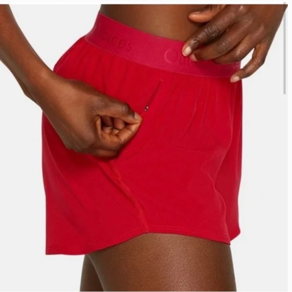ISO Red Outdoor Voices Relay Shorts in small